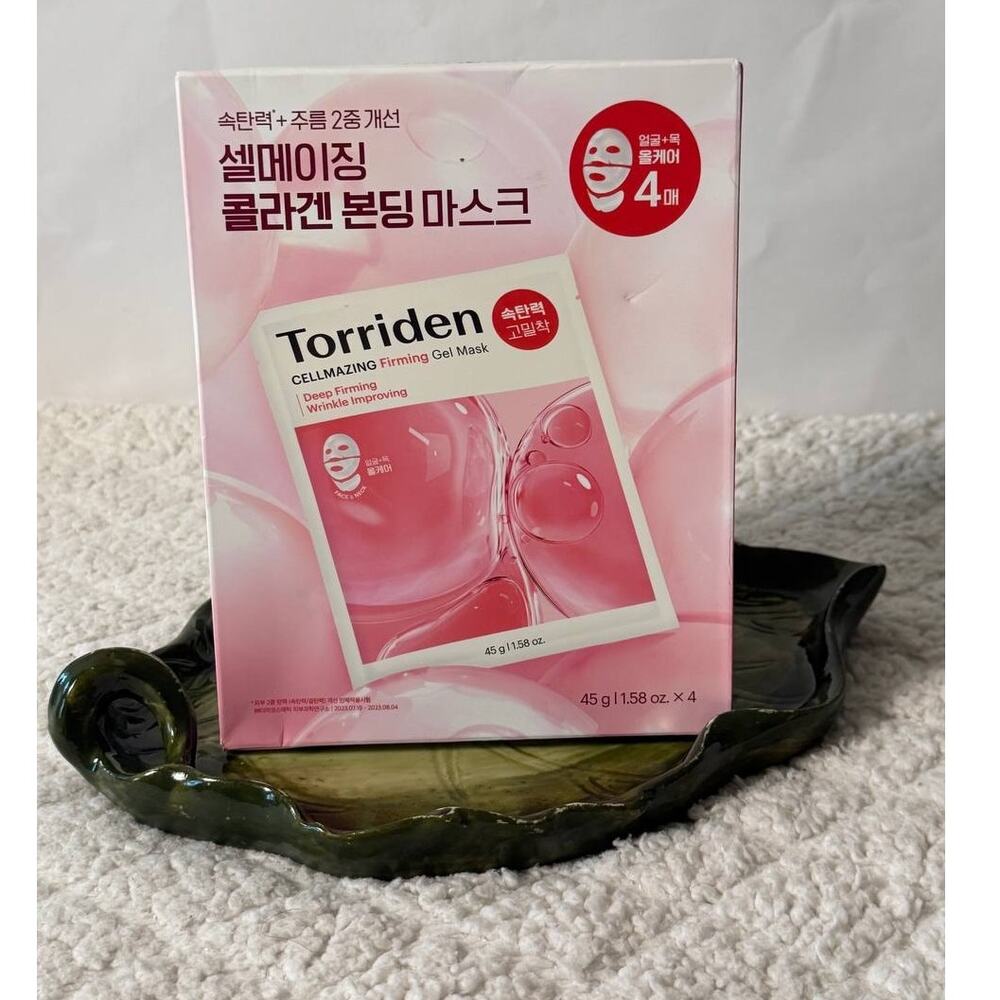Torriden CELLMAZING Official Collagen Firming Gel Sheet Mask for Face & Neck 4Pk